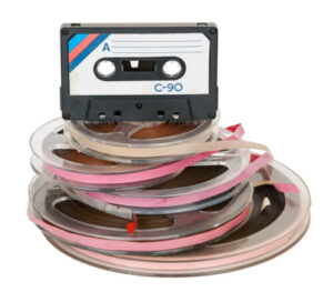 View,of,a,wireless,microphone,with,clip,isolated,on,a